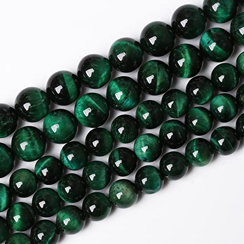 90PCS 4mm Top AAA Green Tiger Eye Beads Natural Stone Round Loose Beads for Jewelry Making DIY Bracelet