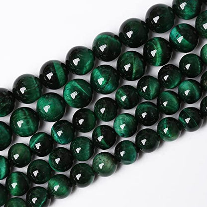 90PCS 4mm Top AAA Green Tiger Eye Beads Natural Stone Round Loose Beads for Jewelry Making DIY Bracelet