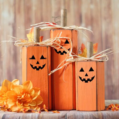 Halloween Stencils Pumpkin Face Stencils Pumpkin Stencil for Painting on Wood Door Mats Fabrics Crafts Decor (13 Count)