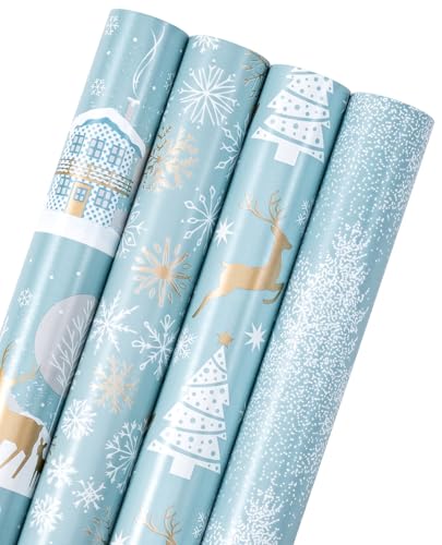 30 Inch Christmas Wrapping Paper Roll (100 Sq Ft)