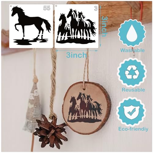 Small Stencils for Painting on Wood Burning Reusable (65 Count)
