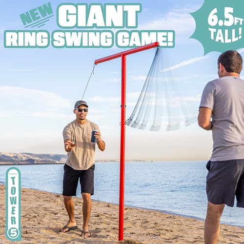 Tower 5 Giant Ring Swing Versus Game for Adults and Family