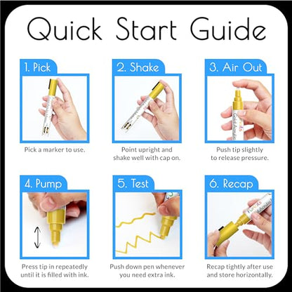 4 Dual Tip Acrylic Paint Pens Markers