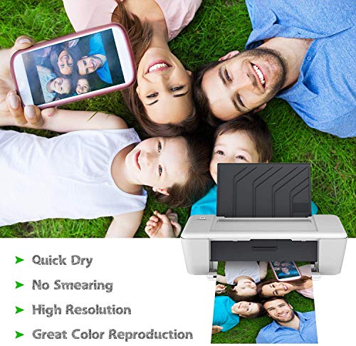 Photo Paper Resin Coated 8.5x11 In Glossy Photo Printer Paper 72lb (50 Count)