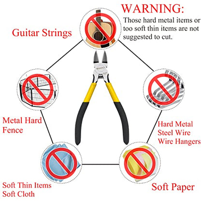 Wire Cutter 5 inch Cutting Pliers Diagonal Cutter Snipper