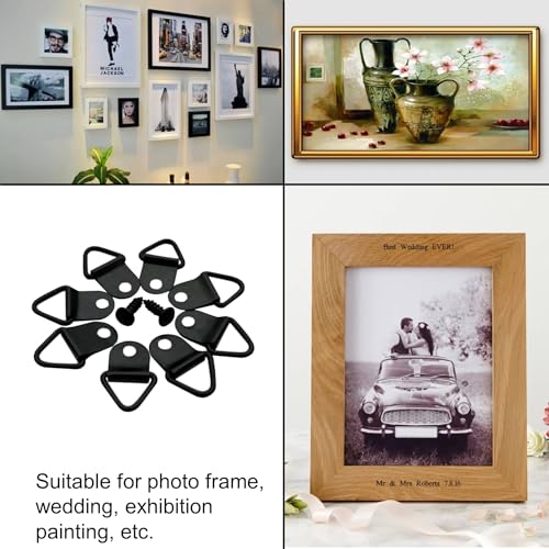 100 Pack Small Metal Triangle Ring Picture Hangers (100 Count)