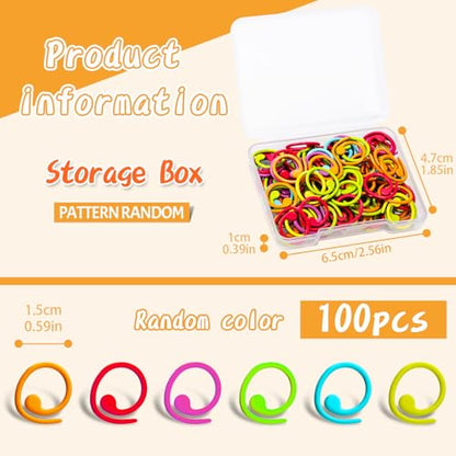 100Pcs Metal Stitch Markers