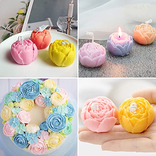 6 Pcs Flower Silicone Molds Set (6 Count)