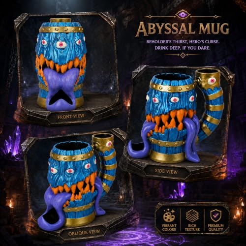 Dice Tower Mug DND Dice Rolling Tower with 7 PCS Dice Set