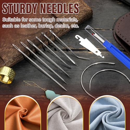 Waxed Thread 0.55mm Leather Waxed Thread Upholstery Repair Kit