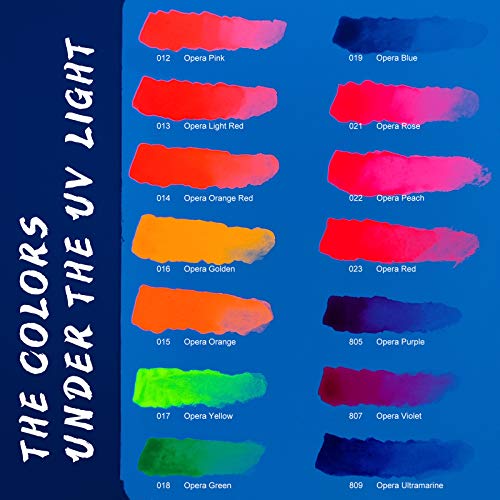 Watercolor Paint 14 Vibrant Neon Colors Watercolor Tubes (200 Ounce)