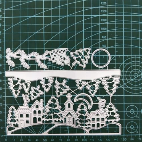 Metal Cutting Dies DIY Merry Christams Embossing Stencil Template Scrapbooking Card Making Mold Photo Album Arts Crafts Tools