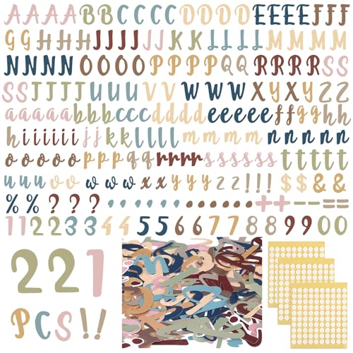 221 Pcs Boho Bulletin Board Letters for Classroom Wall (221 Count)