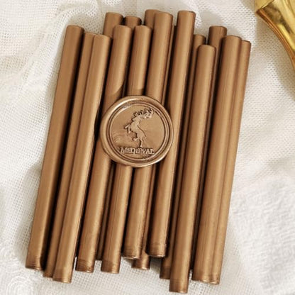 Classic Antique Gold Sealing Wax Stick for Mini Glue Gun (16 Count)