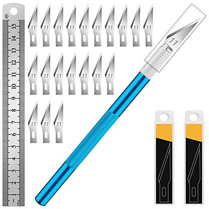 Precision Hobby Knife Set with 20#11 Blades (20 Count)