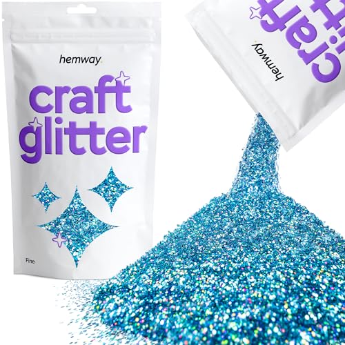 Craft Glitter Ocean Blue Holographic 100g Fine Glitter (3.5 Ounce)