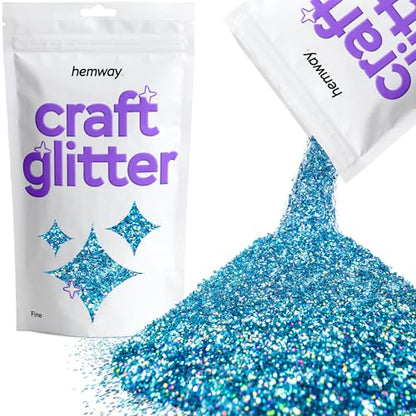 Craft Glitter Ocean Blue Holographic 100g Fine Glitter (3.5 Ounce)