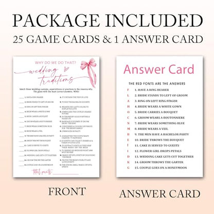Bridal Shower Games Cards (26 Count)