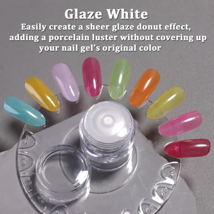 Glaze White Chrome Nail Powder