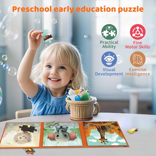 Magnetic Puzzles for Toddlers 3 (36 Count)