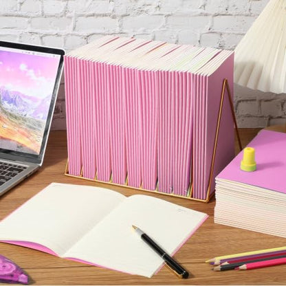 100 Pack A5 Composition Notebooks Bulk 5"x8" Notebooks Pink (100 Count)
