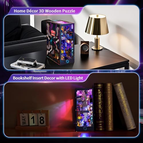3D Wood Puzzle Book Nook Kit