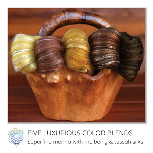 Merino Silk Luxe Tonal Designer Blend. Superfine Merino