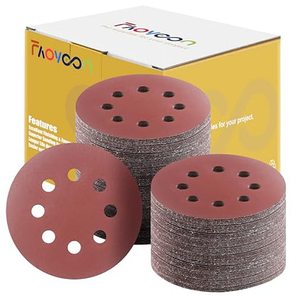 Sanding Disc 5 Inch 8 Hole (100 Count)