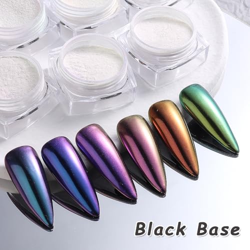 12 Jars Mermaid Chrome Nail Powder (2.7 Ounce)