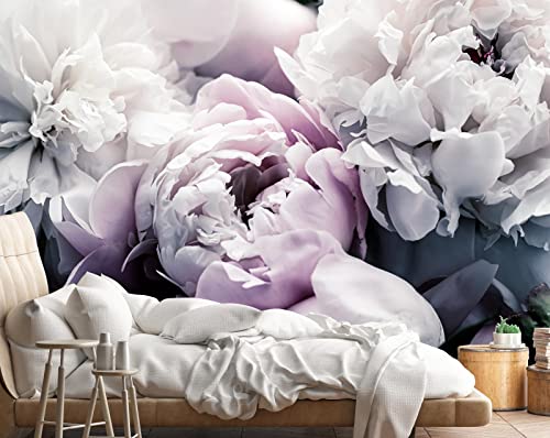Floral Wallpaper Mural Large Rose Flowers (56.25 Sq Ft)