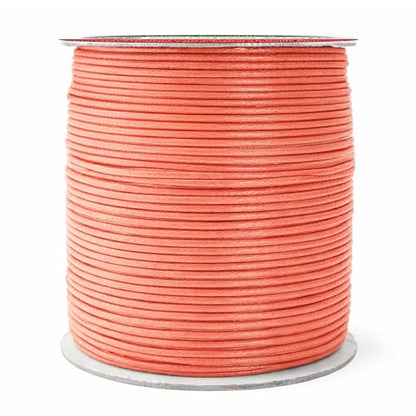 2mm Coral Waxed Cord (325 Foot)