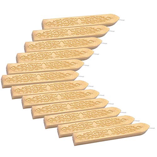 12Pcs Sealing Wax Sticks with Wicks for Wax Stamp (12 Count)