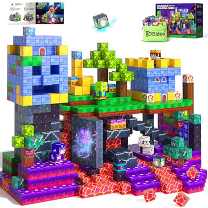 150PCS 0.8" Magnetic Building Blocks Creative Fun for Boys Girls Ages 3+ (150 Count)