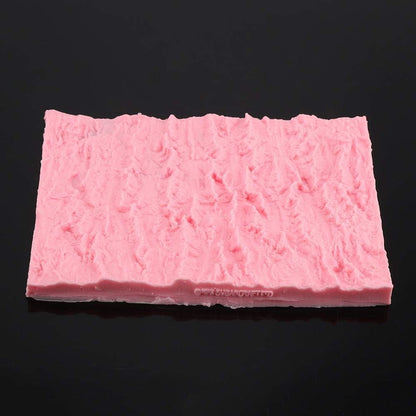 Rectangle Cake Tree Bark Texture Design Silicone Icicle Lace Bread Baking Non Stick Fondant Impression Mat Desserts DIY Baking Tool for Cakes Decorating Wedding Celebrations - Crafty Corner