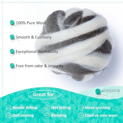 Natural Wool roving