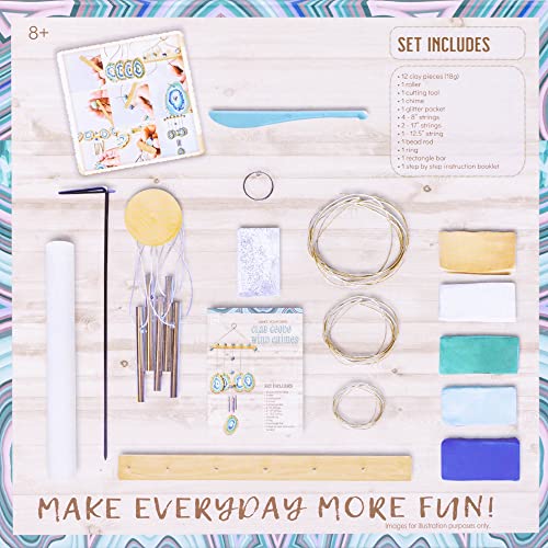 Make Your Own Clay Geode Wind Chime Craft Kit for Kids Girls Teens