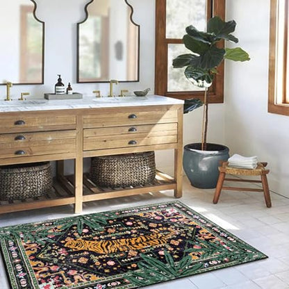 Oriental Tropical Indoor Door Mat Washable (15 Sq Ft)