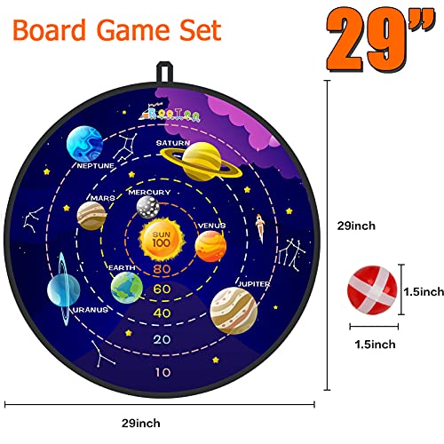 2 Pack 29" Large Dart Board Game Set with 20 Sticky Balls (2 Count)
