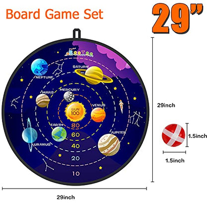 2 Pack 29" Large Dart Board Game Set with 20 Sticky Balls (2 Count)