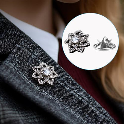50 Pairs Premium Butterfly Clutch Pin Backs with 8mm Length 10mm Width Blank Pins for DIY Enamel Pins (100 Count)