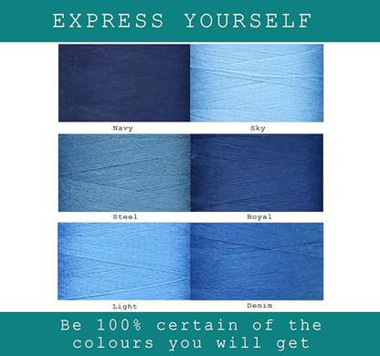 Sewing Thread in Blue Color Tones (18000 Foot )