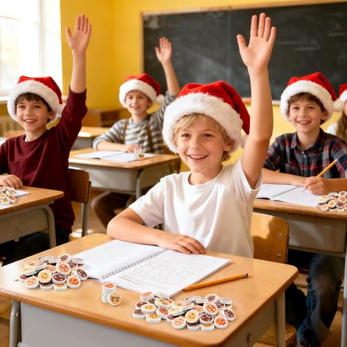 Christmas Gingerbread Mini Erasers Bulk (60 Count)