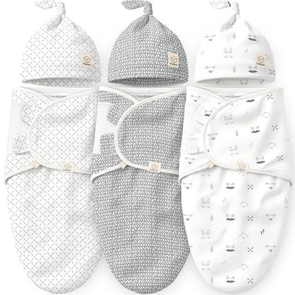 3pk Organic Swaddles for Newborns Girls (3 Count)