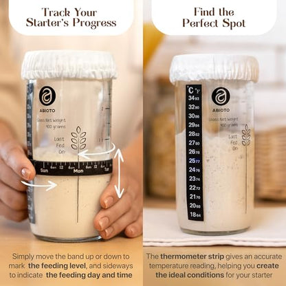 Sourdough Starter Kit with Bread Proofing Baskets & Tools