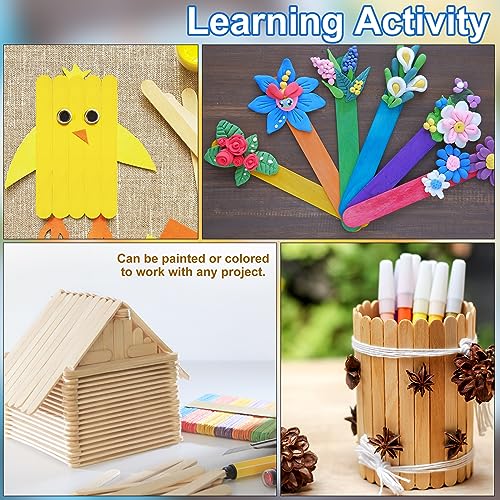 1200 Pack Wooden Craft Sticks (1200 Count)
