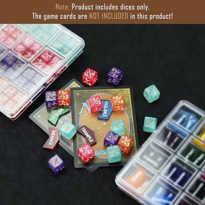 108PCS MTG Keyword Counters Tokens & 12mm MTG Life Counter Dice Set for Magic Card with Box