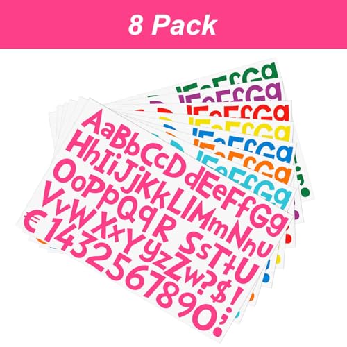 544 Pcs 16 Sheets Large Alphabet Stickers 2 Inch (544 Count)