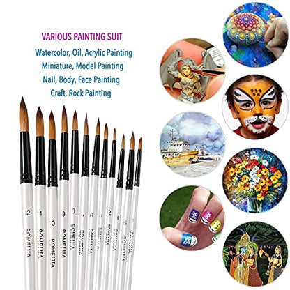 Acrylic Paint Brushes Set