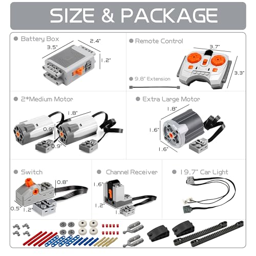 54PCS Power Function Motor Set
