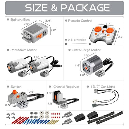 54PCS Power Function Motor Set